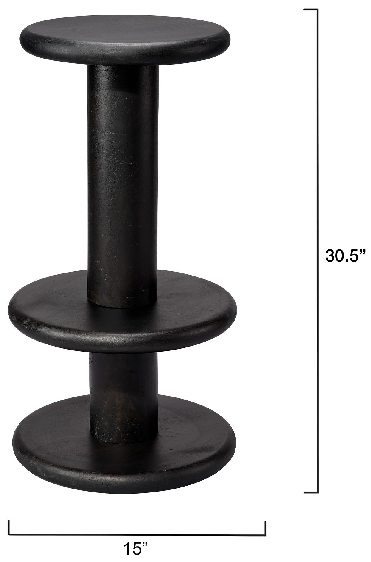 Image 3 Jamie Young Rye Mango Wood Barstool 30.5 more views