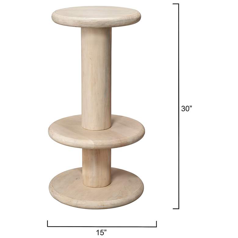 Image 3 Jamie Young Rye Mango Wood Barstool more views