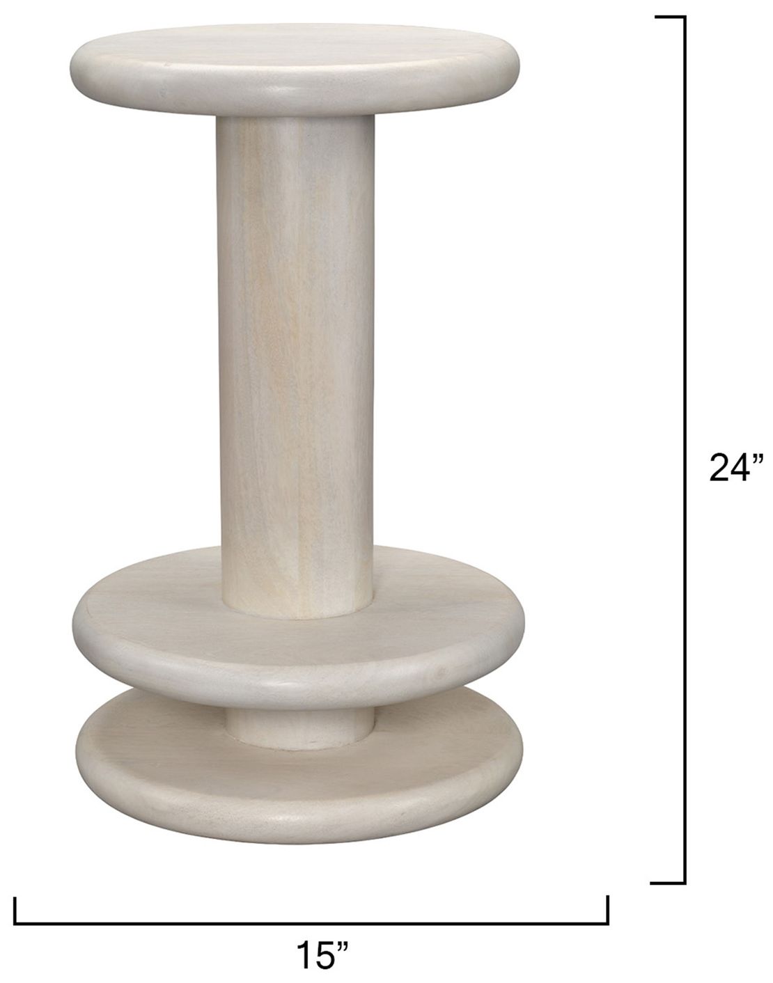 Image 2 Jamie Young Rye Mango Wood Counter Stool more views