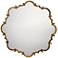 Jamie Young Saint Albans Aged Gold 38" Round Wall Mirror