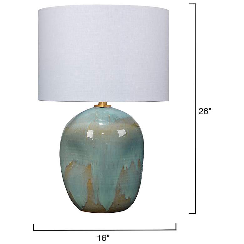 Image 2 Jamie Young Salvador Ceramic Table Lamp with Linen Shade more views