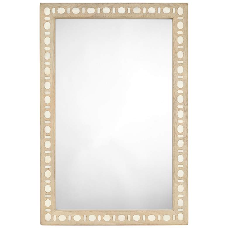 Image 1 Jamie Young Sama Wood & Bone Inlay Rectangle Mirror