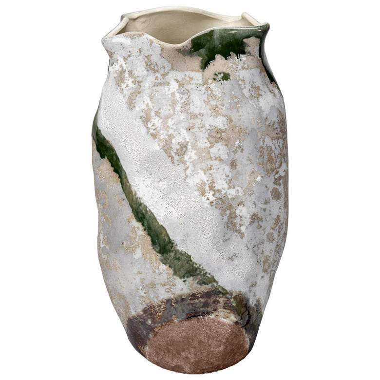 Image 2 Jamie Young Sandcastle 18" High Ceramic Decorative Vase