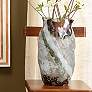 1_Jamie Young Sandcastle 18" High Ceramic Decorative Vase