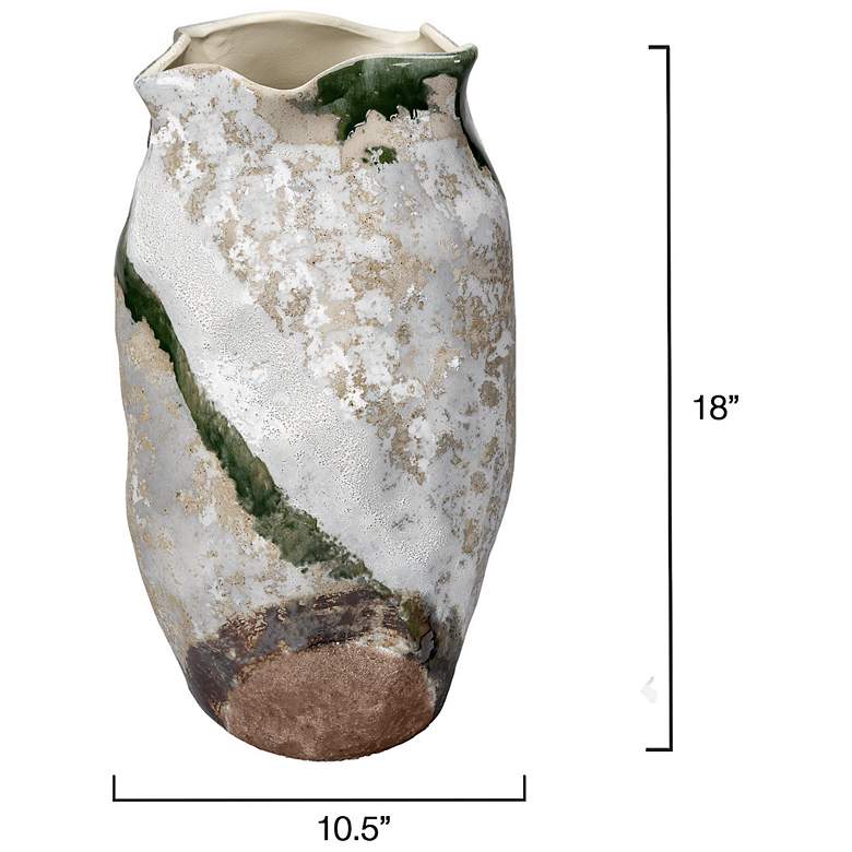 Image 3 Jamie Young Sandcastle 18" High Ceramic Decorative Vase more views