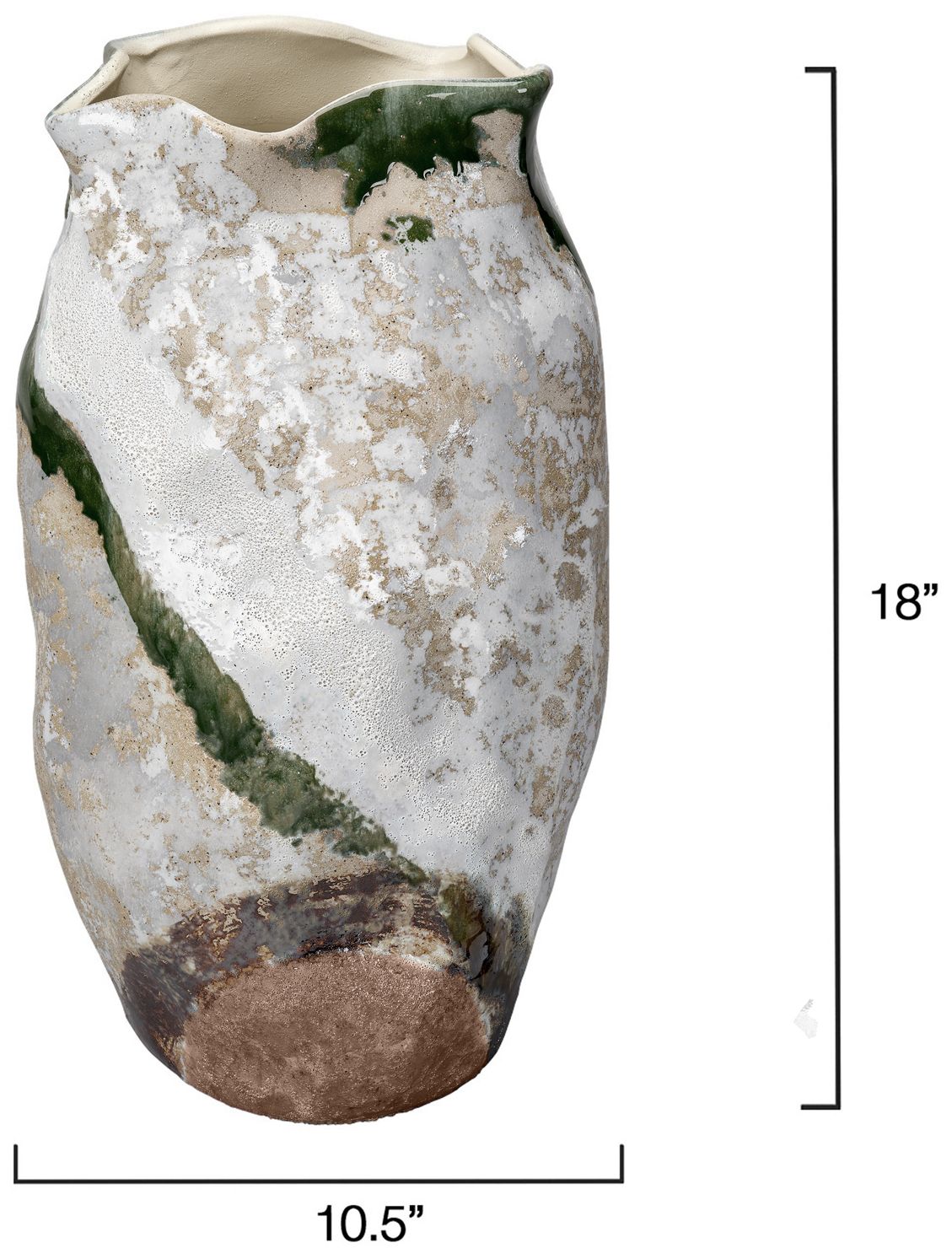 Image 5 Jamie Young Sandcastle 18" High Ceramic Decorative Vase more views