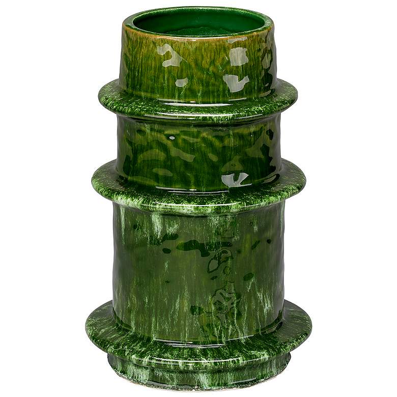 Image 1 Jamie Young Saturn 10.5" High Ceramic Decorative Vase