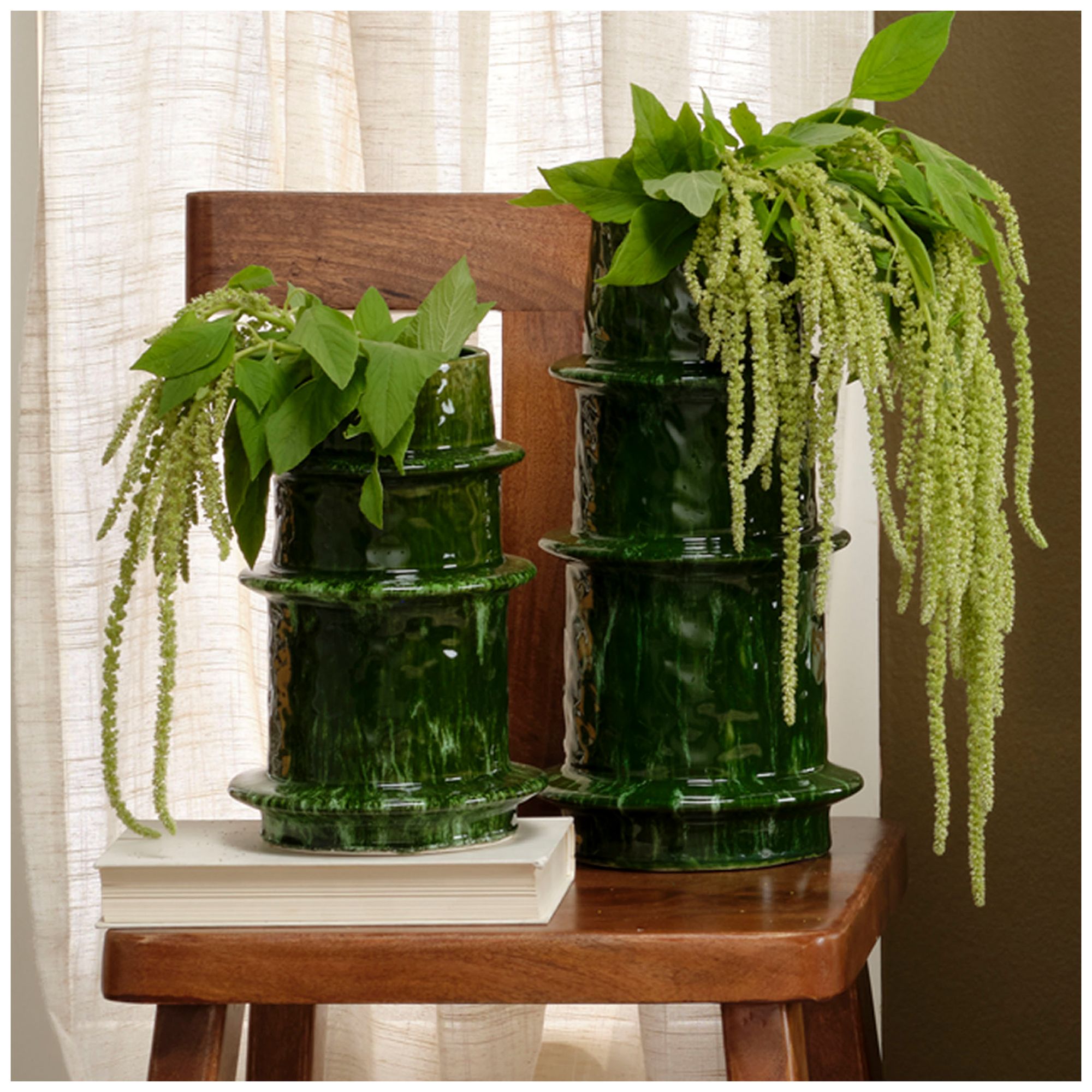 Image 2 Jamie Young Saturn 10.5" High Ceramic Decorative Vase more views