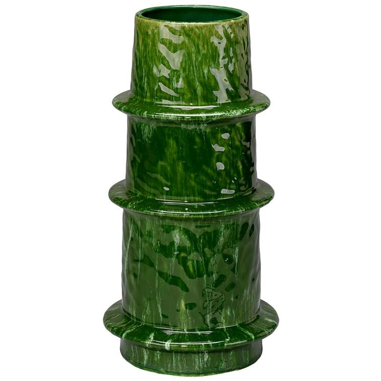 Image 1 Jamie Young Saturn 14.5" High Ceramic Decorative Vase