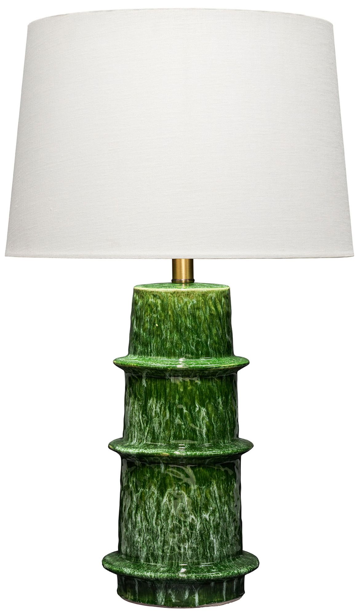 Image 2 Jamie Young Saturn Ceramic Table Lamp with Linen Shade 27"