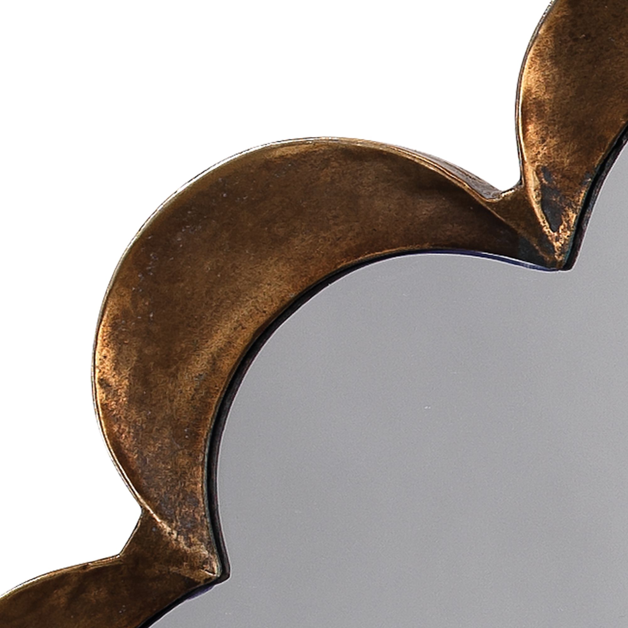 Image 5 Jamie Young Scallop Antique Brass 36" x 23" Wall Mirror more views