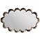 Jamie Young Scallop Antique Silver 23" x 36" Wall Mirror