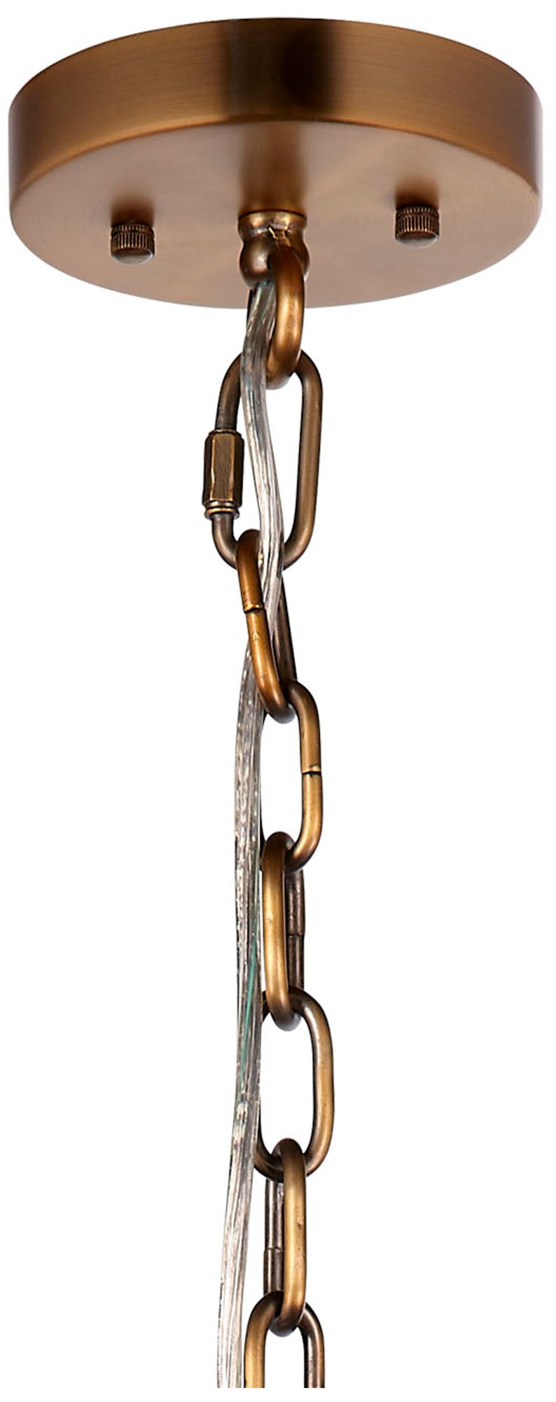 Jamie Young Scalloped 1-Light Boucle Linen Pendant