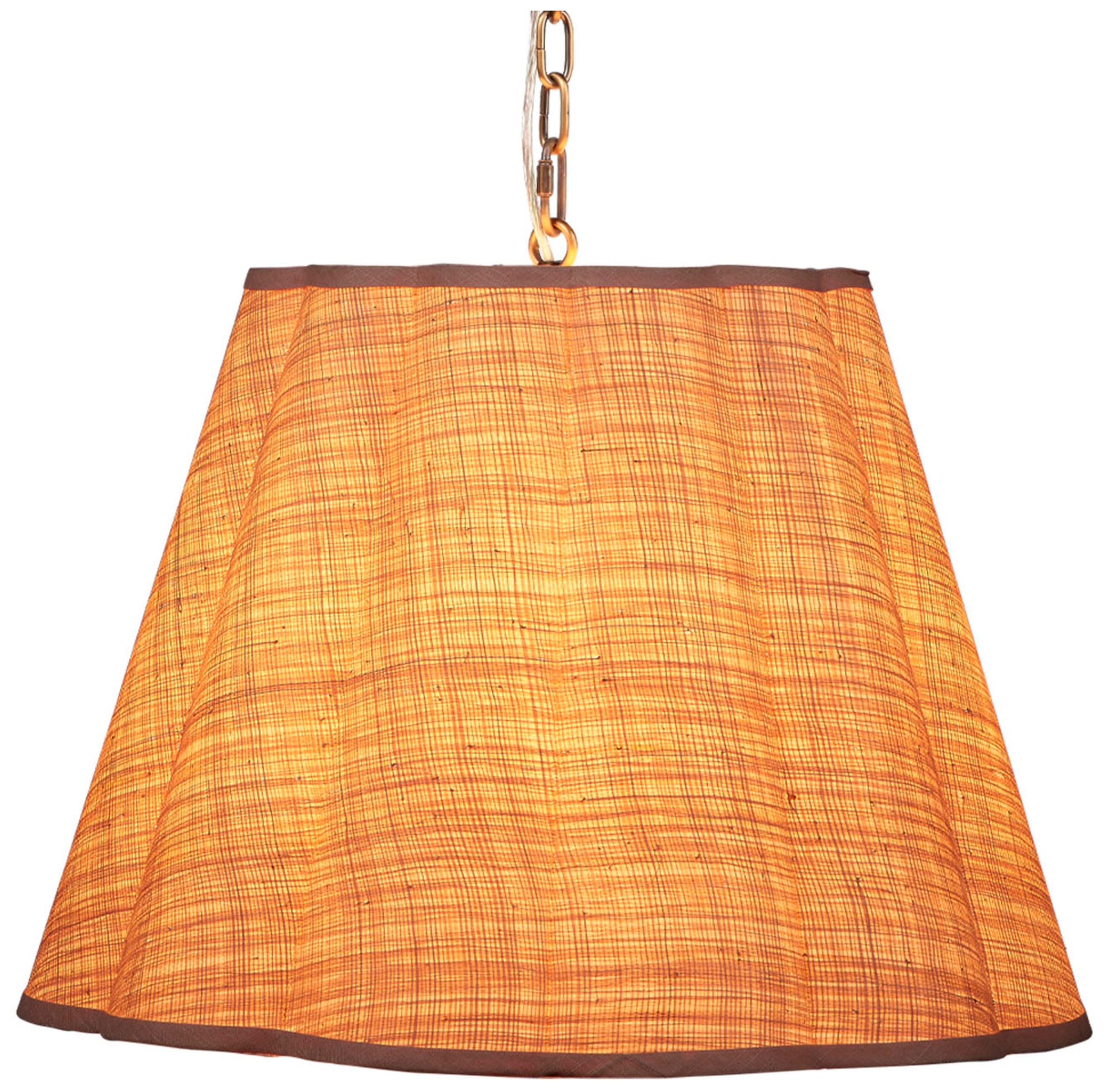 Image 5 Jamie Young Scalloped 1-Light Raffia Pendant more views