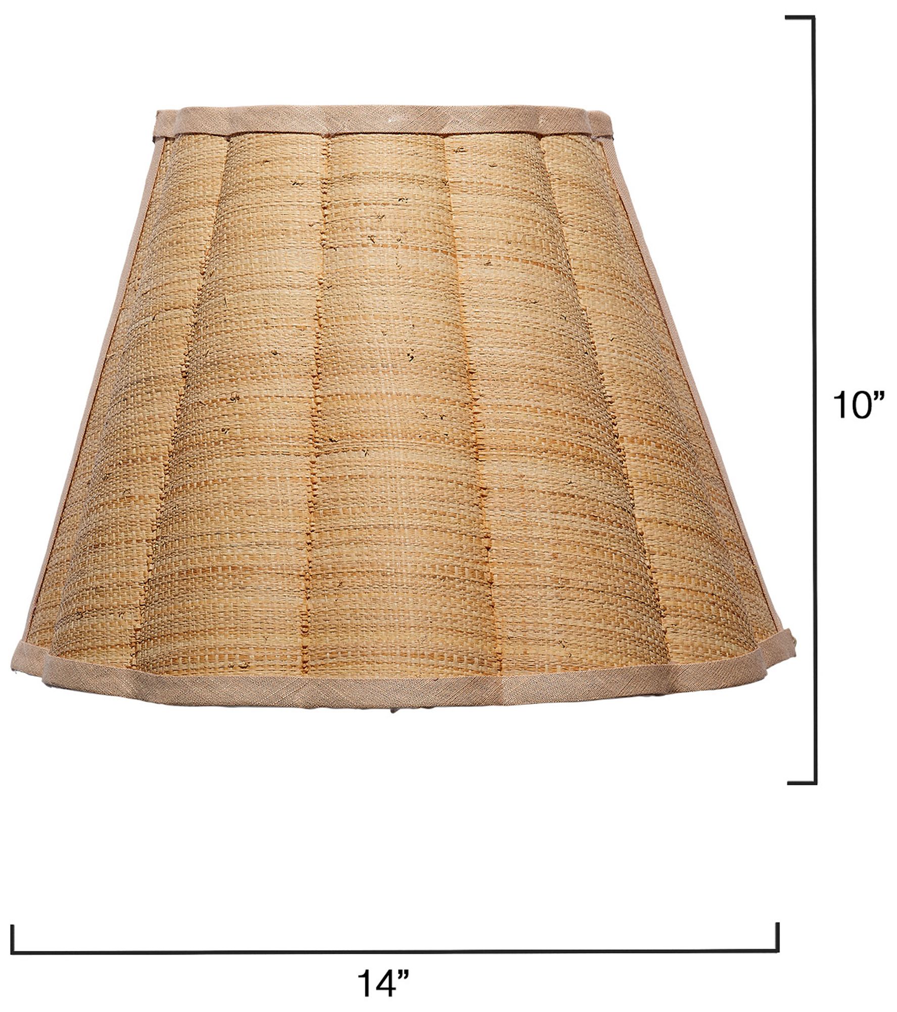 Image 3 Jamie Young Scalloped 1-Light Wall Sconce in Raffia more views