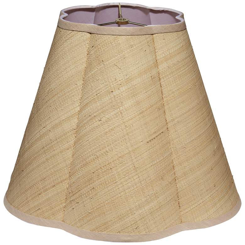 Image 1 Jamie Young Scalloped Raffia 18" Lamp Shade