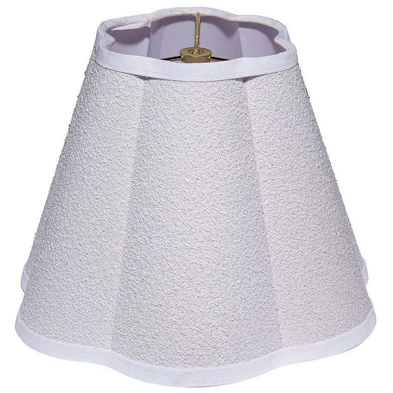 Image 1 Jamie Young Scalloped White Polyester 12" Shade