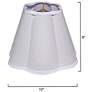 3_Jamie Young Scalloped White Polyester 12" Shade more views