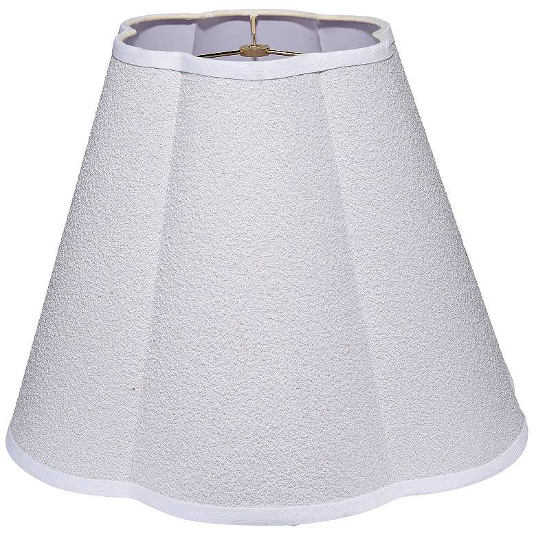Image 1 Jamie Young Scalloped White Polyester 18" Shade