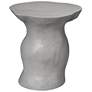 2_Jamie Young Sculpt Fiber Glass Indoor/Outdoor Cement Rustic Side Table