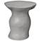 Jamie Young Sculpt Fiber Glass Indoor/Outdoor Cement Rustic Side Table