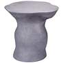 1_Jamie Young Sculpt Fiber Glass Indoor/Outdoor Steel Grey Side Table