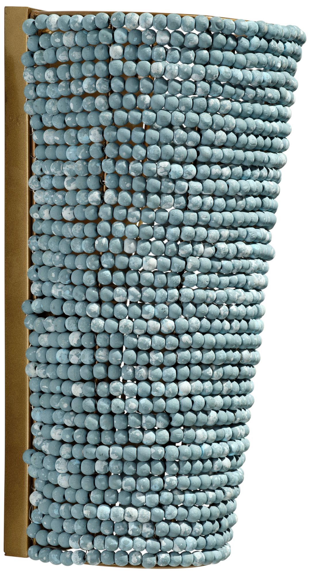 Image 6 Jamie Young Seawall 1-Light Beaded Cone Wall Sconce 14" in Blue more views