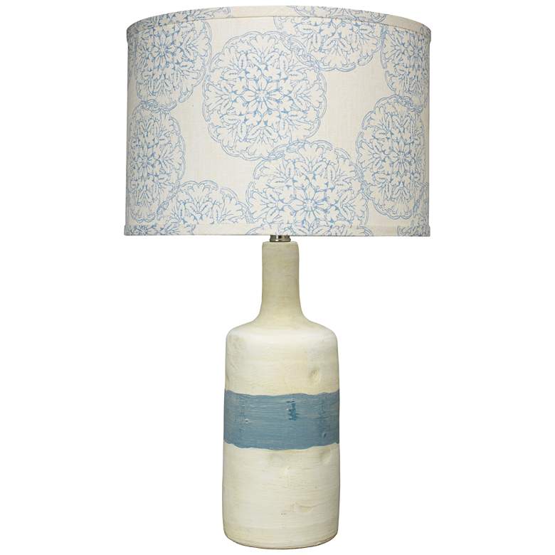 Image 1 Jamie Young Sedona Blue and White Ceramic Table Lamp