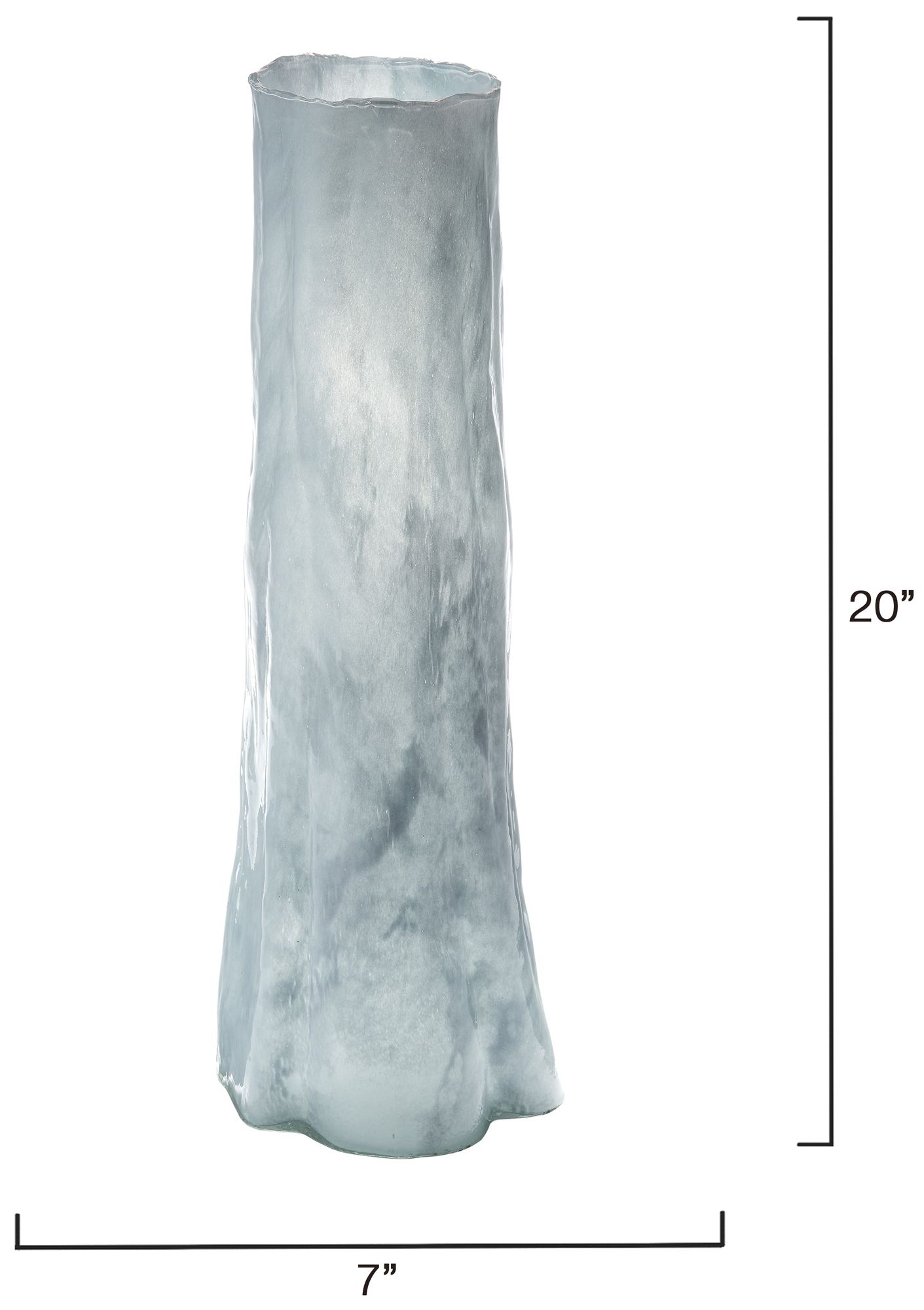 Image 3 Jamie Young Sequoia Blue Glass Decorative Vase, Large more views