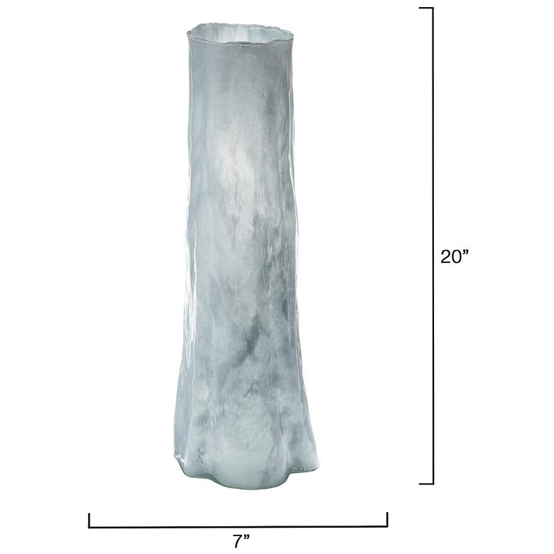Image 3 Jamie Young Sequoia Blue Glass Decorative Vase, Large more views