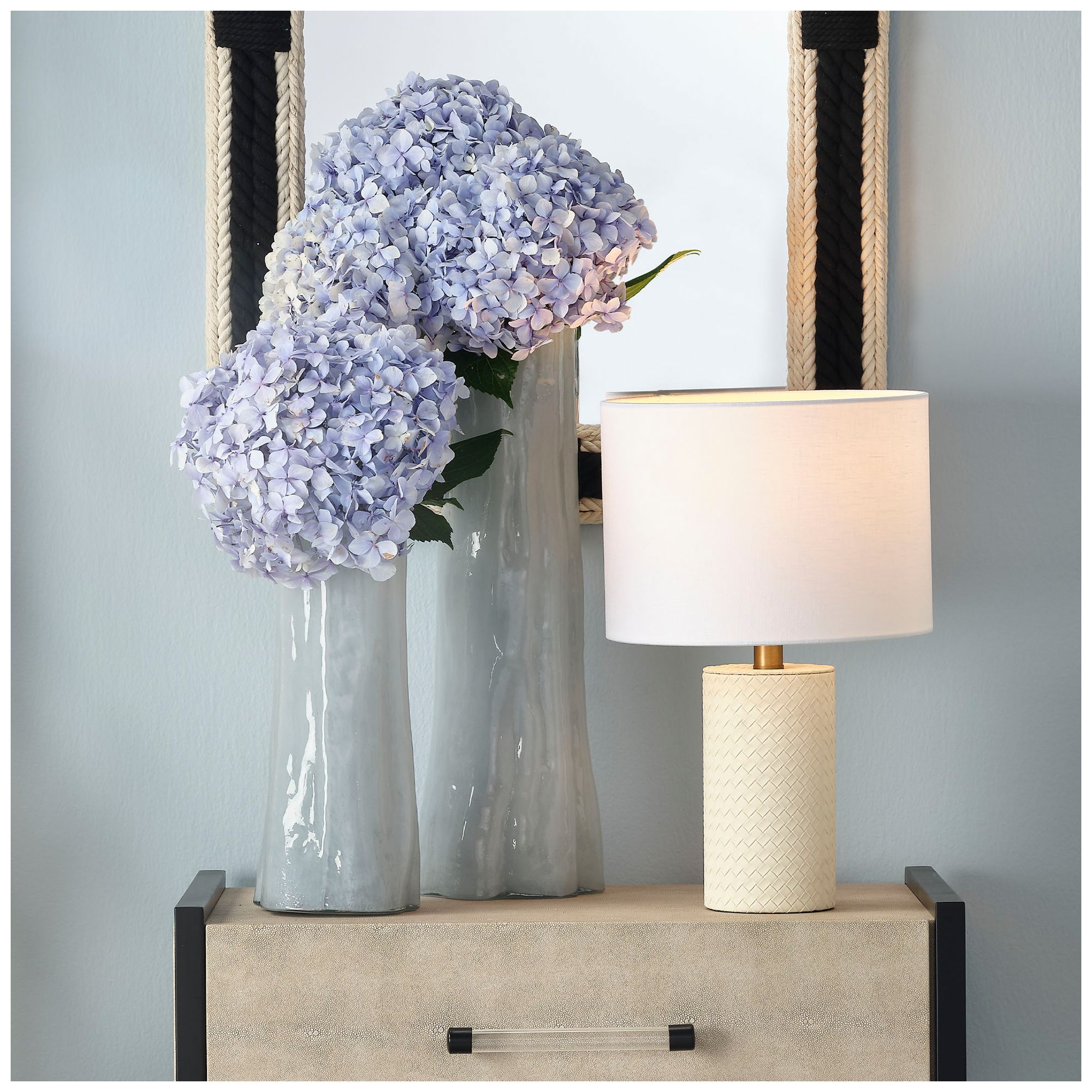 Image 5 Jamie Young Sequoia Blue Glass Decorative Vase, Large more views