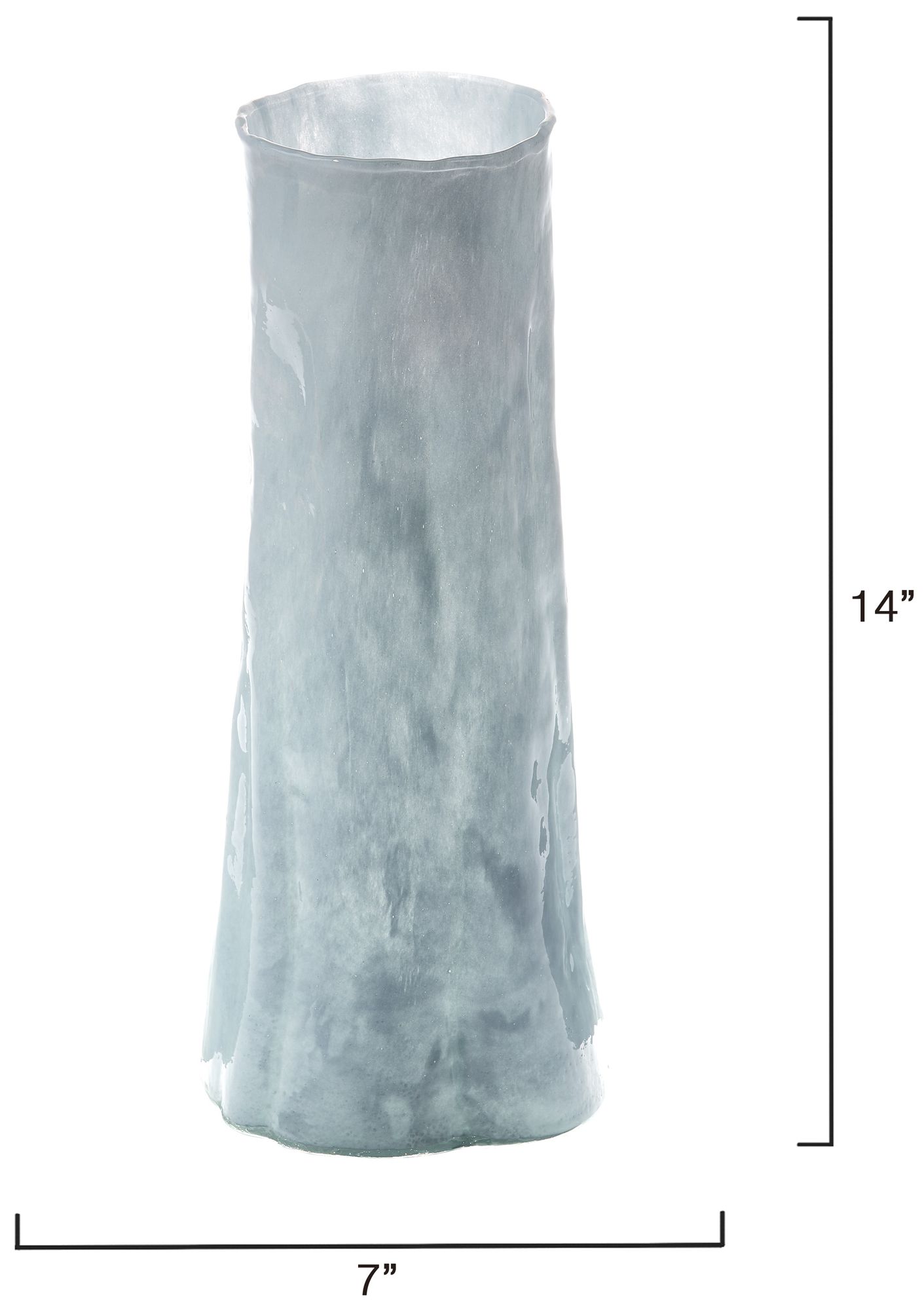 Image 3 Jamie Young Sequoia Blue Glass Decorative Vase, Small more views