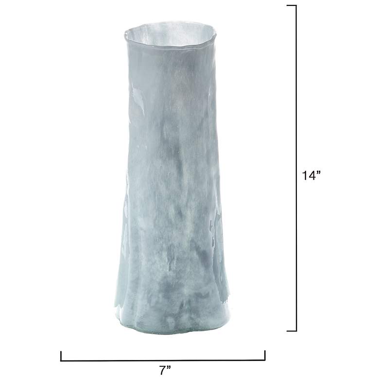 Image 3 Jamie Young Sequoia Blue Glass Decorative Vase, Small more views