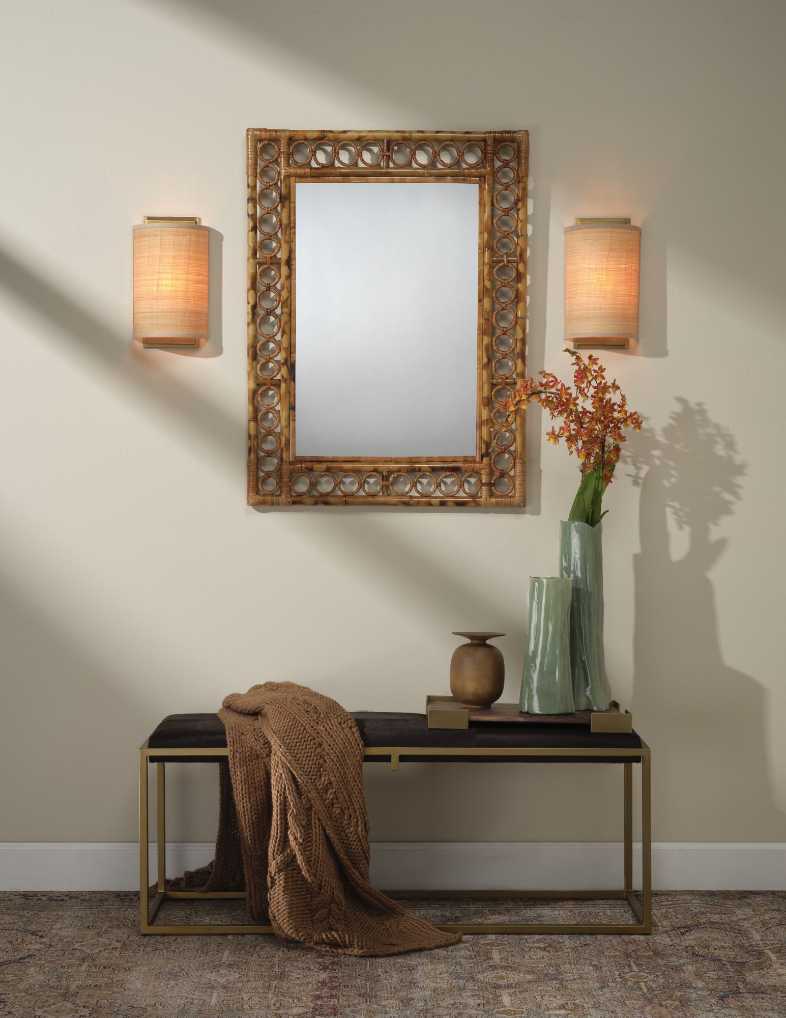 Image 6 Jamie Young Sequoia Green Glass Decorative Vase 20" more views