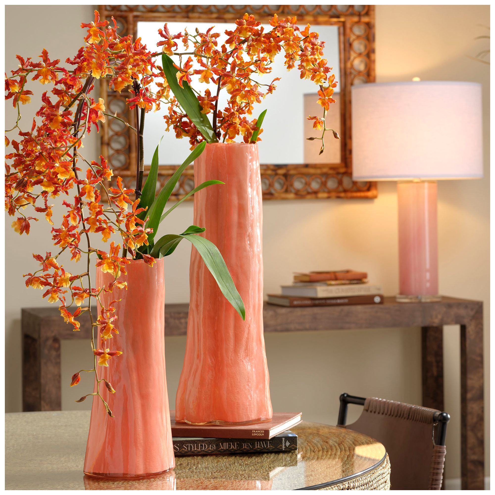 Image 2 Jamie Young Sequoia Poppy Glass Decorative Vase 20" more views