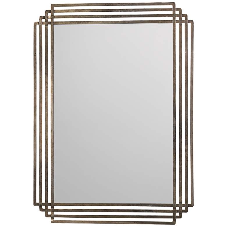 Image 1 Jamie Young Serai Antique Silver 36 inch x 44 inch Wall Mirror