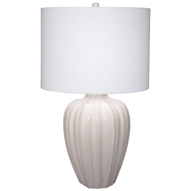 Image 1 Jamie Young Seraphina Ceramic Table Lamp with Linen Shade