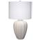 Jamie Young Seraphina Ceramic Table Lamp with Linen Shade