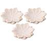 Jamie Young Set of 3 Small Marble Lotus Plates