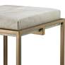 2_Jamie Young Shelby 27" High White Hide and Antique Brass Counter Stool more views