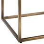 Jamie Young Shelby Espresso Hide and Antique Brass Stool