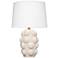 Jamie Young Silas Ceramic Table Lamp with Linen Shade
