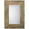 Jamie Young Slatted Antique Brass 29" x 41" Wall Mirror