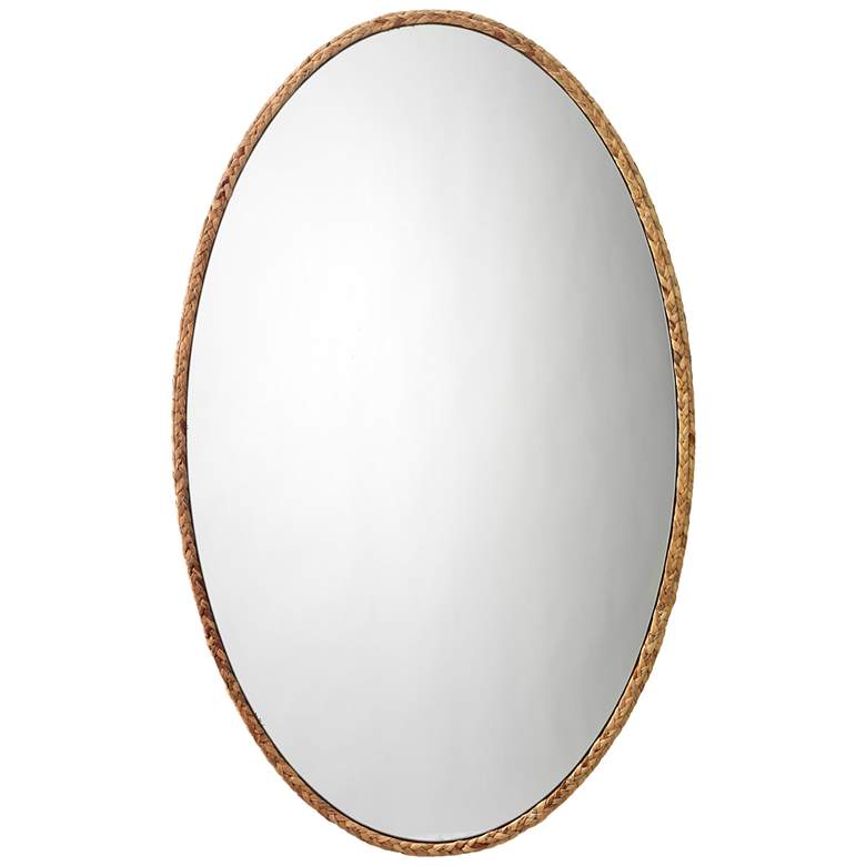 Image 1 Jamie Young Sparrow Braided 41" Oval Mirror