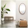 7_Jamie Young Sparrow Braided 41" Oval Mirror more views