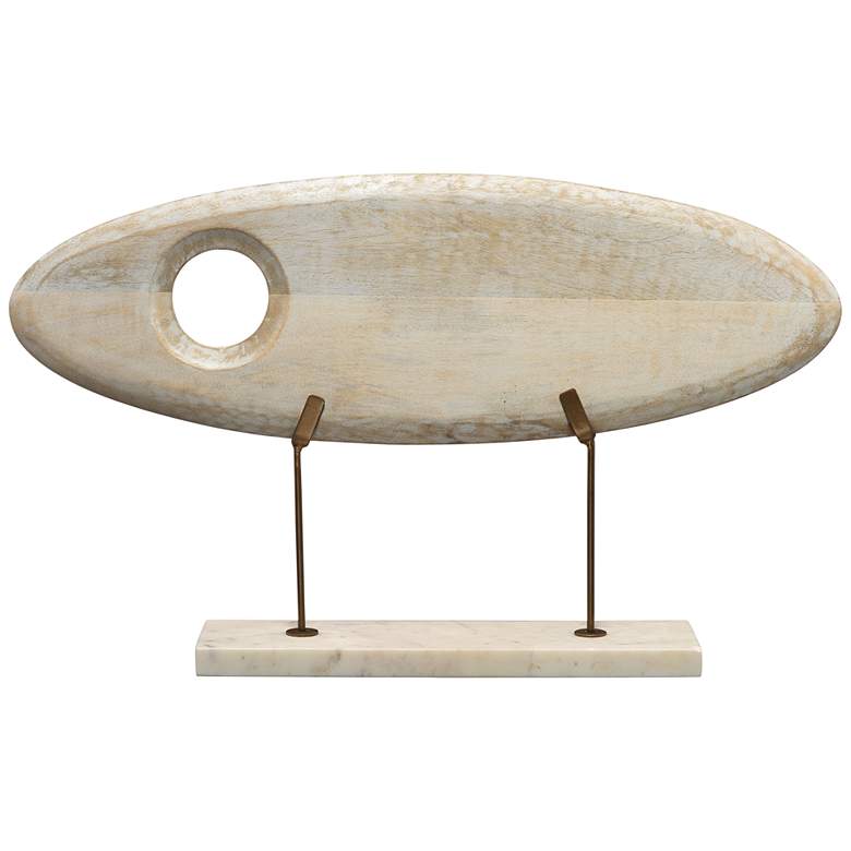 Image 1 Jamie Young Spooner White Washed Wood Decorative Object