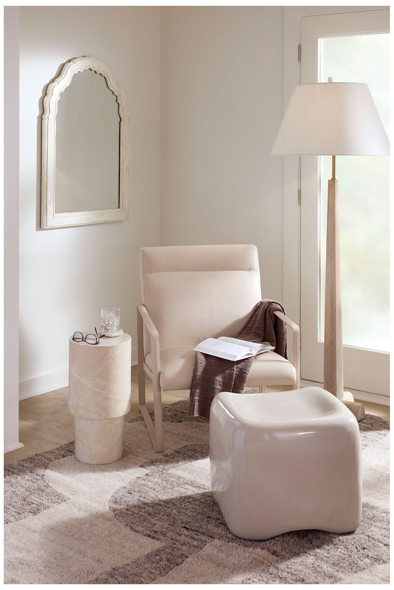 Image 3 Jamie Young St. Germain Drink Table 20" in Cream more views