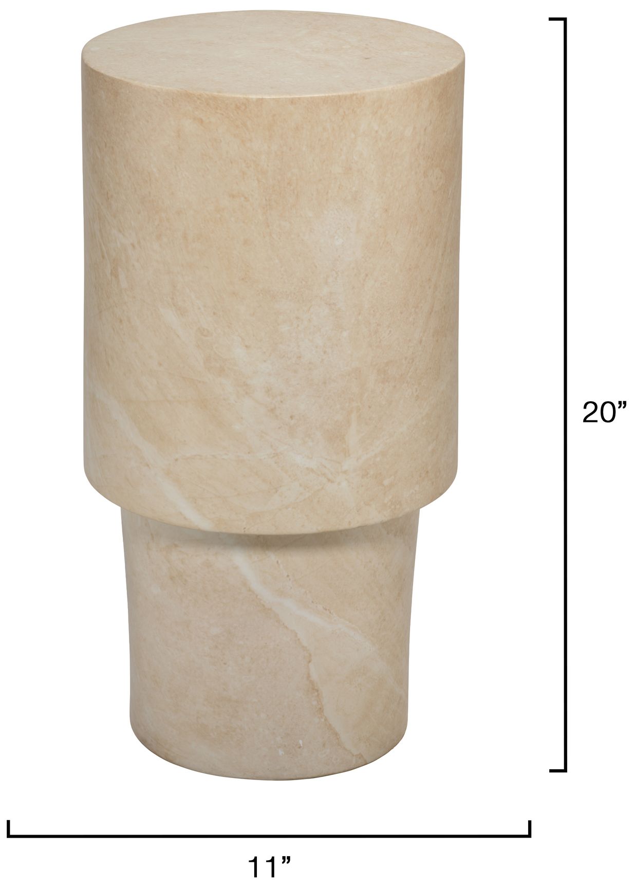 Image 5 Jamie Young St. Germain Drink Table 20" in Cream more views