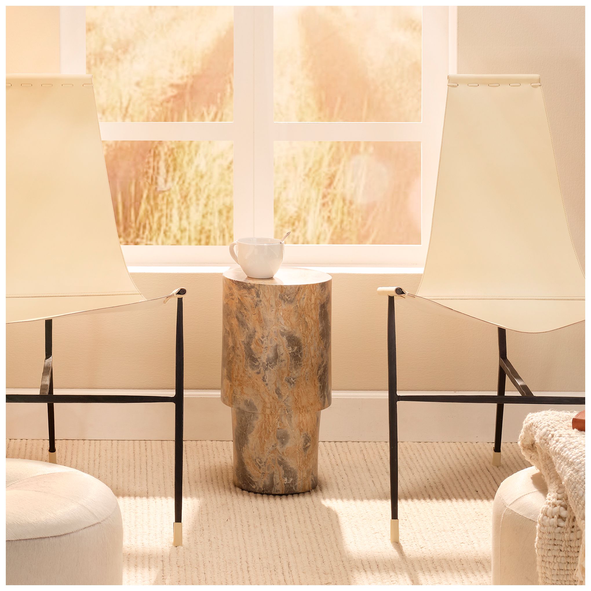 Image 2 Jamie Young St. Germain Drink Table 20" in Tan more views