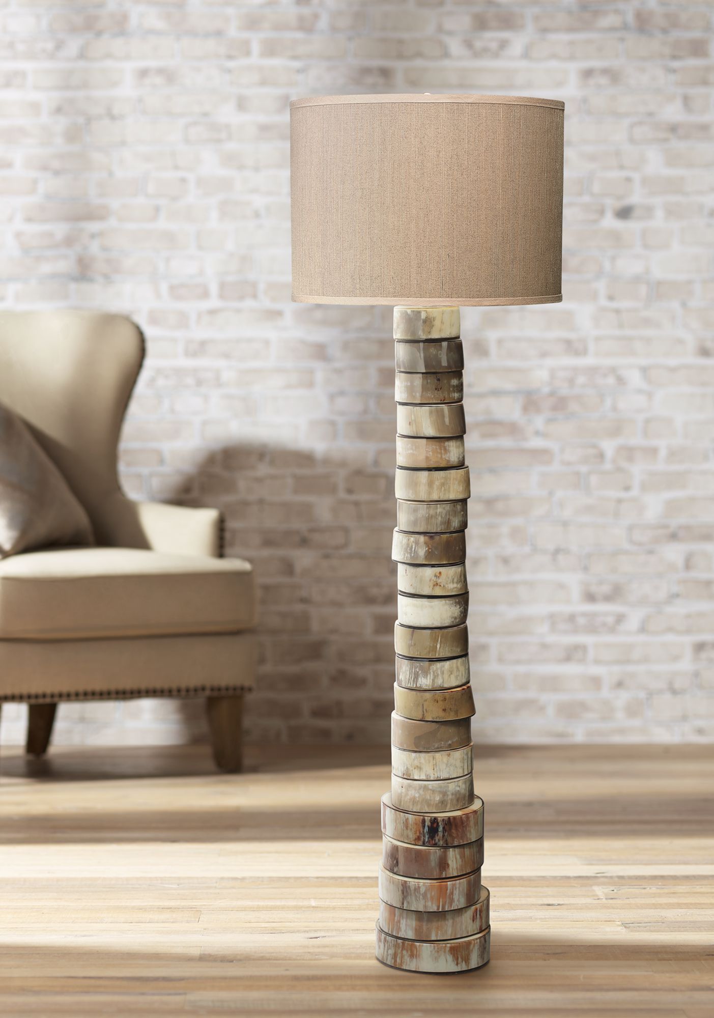 rustic wood floor lamps